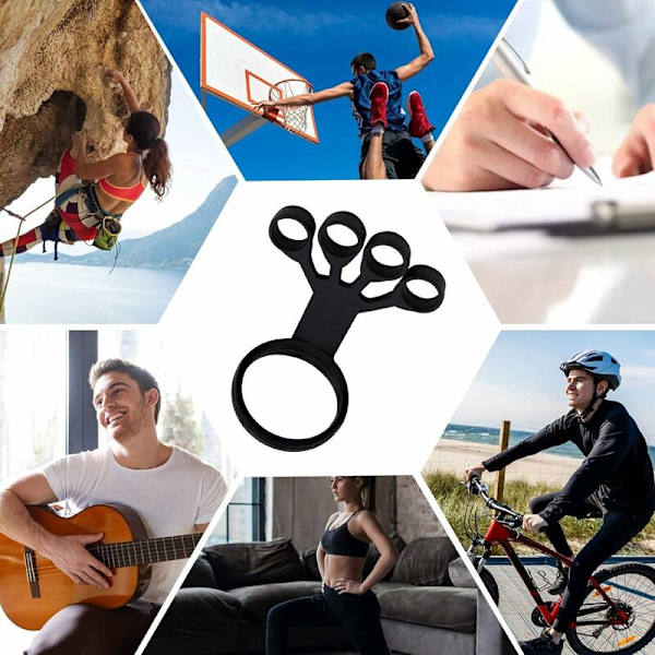 Finger Wrist Trainer Hand Grip Reinforcer Grip Strength Trainer för övningar i karpaltunneln, gitarr, artrit och klättring