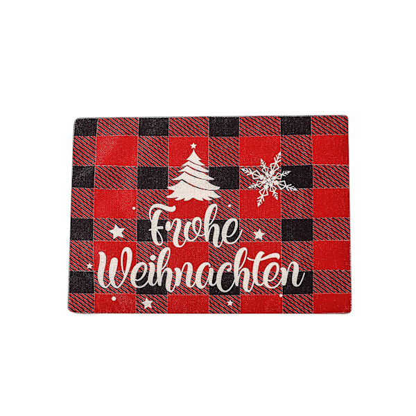Juldekoration Linne Broderad Bordstablett Heminredning