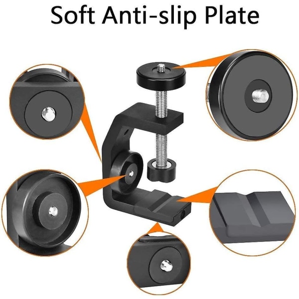 Kameramonteringsfäste i aluminiumlegering med en maximal belastningskapacitet på 3 kg Justerbart kameramonteringsfäste