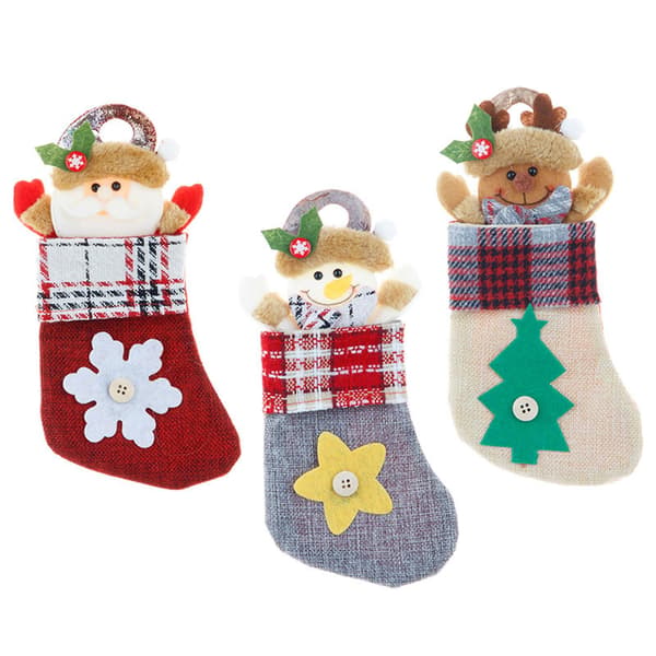 3st julgranskulor i säckväv