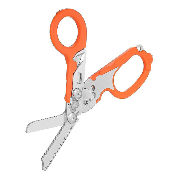 Multifunktionella taktiska tänger utomhus överlevnadsverktyg Raptor sax taktisk hopfällbar kreativ pryl hopfällbart verktyg (orange) (1 st)