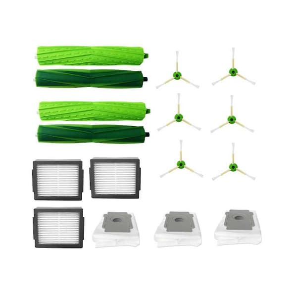 Tilbehør til I7 I7+ E5 E6 robotstøvsuger, reservedele, rullebørste, Hepa-filter, støvpose, Sid