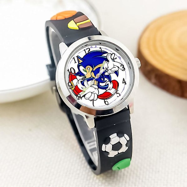 Ny Sonic Advance Silikon Wtrap Watch Fotboll Dekorativ utomhusbruk För barn Sport Lysande Pointer Quartz Movement4