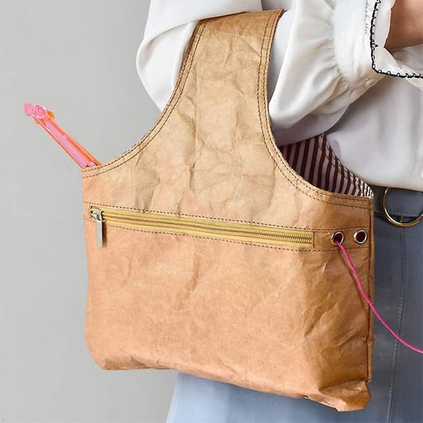 Craft Garn Väska Organizer Projekt handledsväskor Stickade Tote Väskor för Virkning och Stickning
