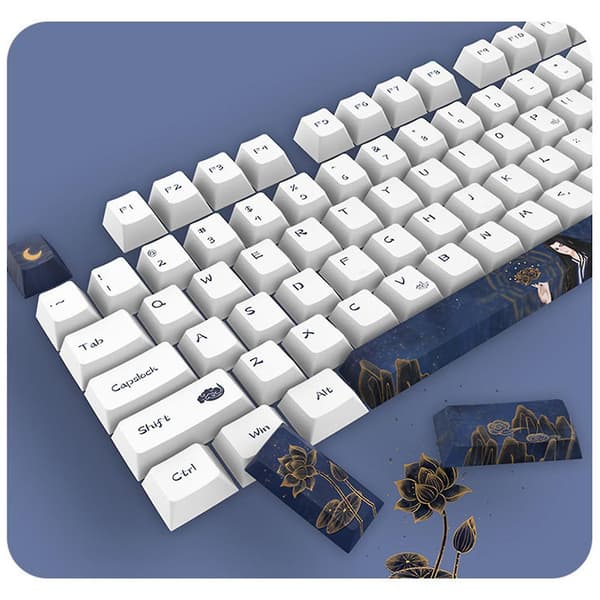 130 Tangenter Keycaps Pbt Cherry Switch Keycap För 61/64/68/87/96/104/108 Layout Diy
