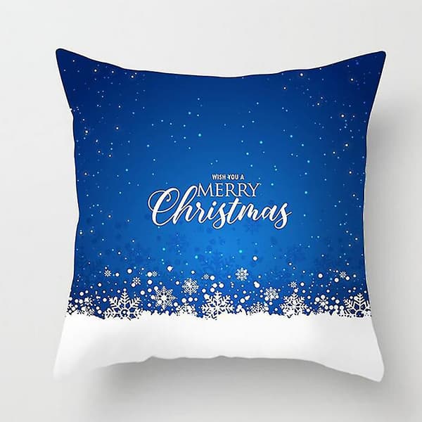 Julkuddeöverdrag med glitter, polyester, soffkudde, hemdekoration, 1 st