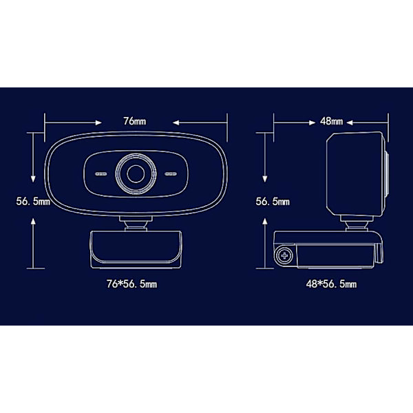 Led-serie mini videokamera i HD, kompatibel med professionella kameror