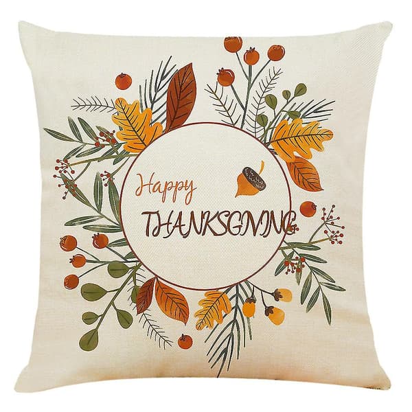 Dekorationskuddeöverdrag Vacker Thanksgiving Kuddfodral Kastkuddfodral