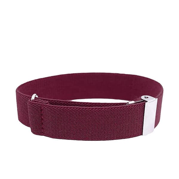 Manschettknappar i herrmodell, halkfria, elastiska, 1 par (burgundy)