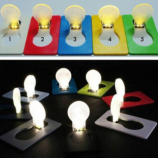 12 st / 12 X Mini Led Kreditkort / Bärbar / Kortficka Glödlampa Lampa Jul Kort / Växla Kort Ljus Kort Med Vit Färg Ljusfärg Rando