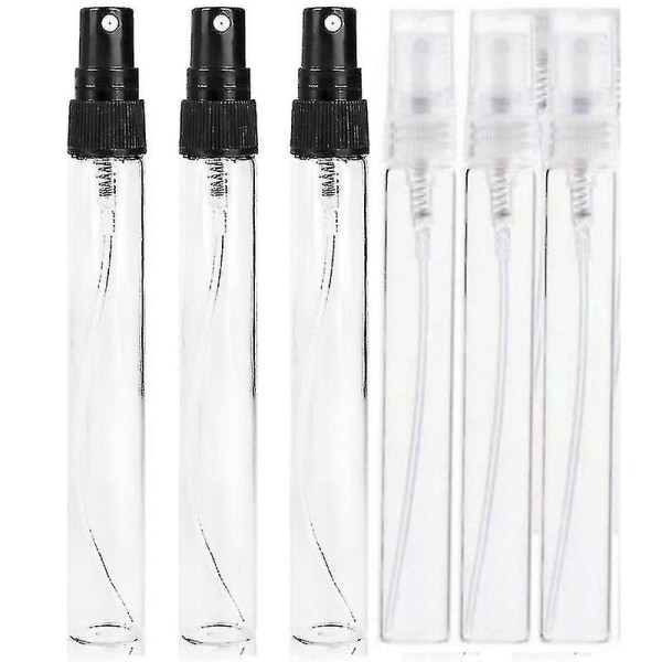 5 st klarglassprayflaska, mini 2-10 ml glasprovflaska, portabel parfymspray