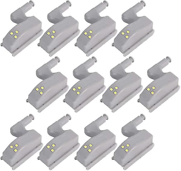 12-pack LED-sensorlampor - Batteridrivna lampor för hem och garderob