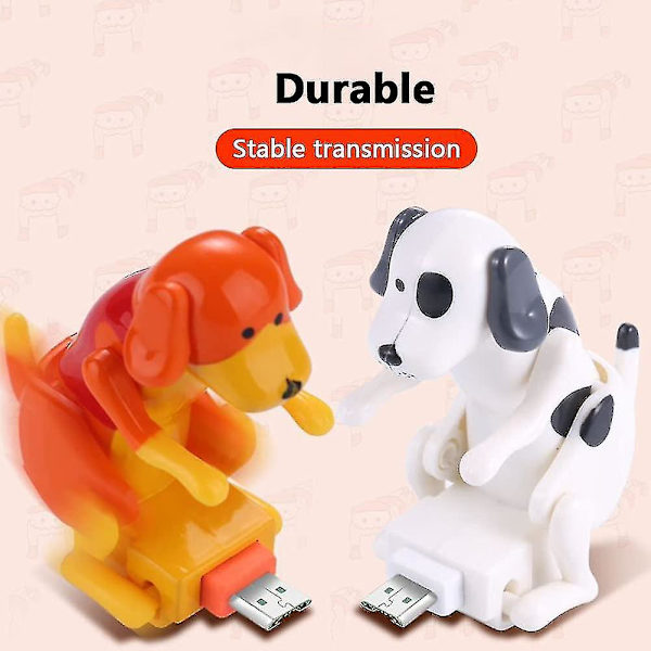 Stray Dog Laddningskabel, Smartphone Usb-kabelladdare, Usb-dataöverföringskabel Snabbladdningskabel-26（För iPhone，Orange）