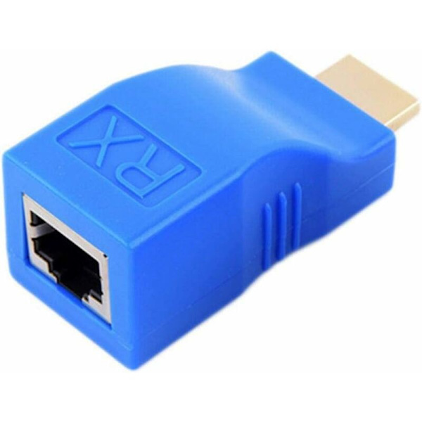 HDMI-förlängare 1080P RJ45 Nätverks-LAN-portar HDMI-förlängare upp till 30 m över LAN CAT5e/6 UTP Ethernet-kabel för HDTV-skärm 1 par