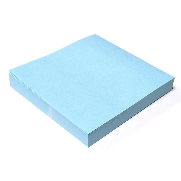 400 Pastellfärgade Flyttbara Sticky Notes 76x76mm 4 Block Med 100 Ark - Blå, Rosa, Grön, Gul