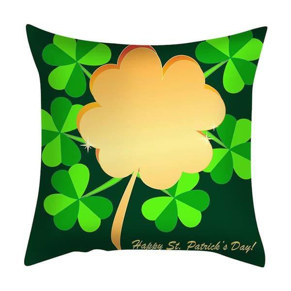 4-pack Heminredning Överdrag St. Patrick's Day Kuddfodral Kudde Överdrag