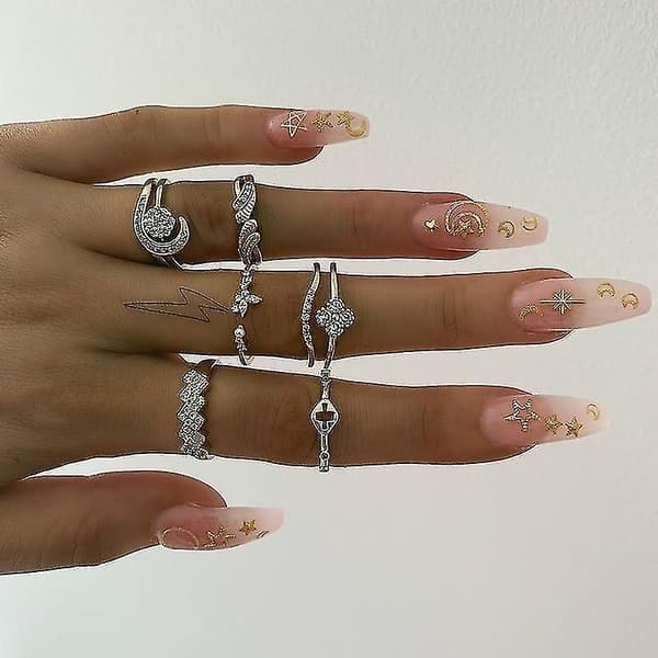 Kvinnor Anillos Mujer Guldringset-1 (L)