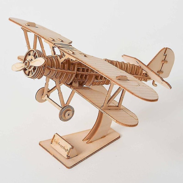 Laserskärning DIY segelbåt tåg flygplan leksak 3d trä pussel leksak modell