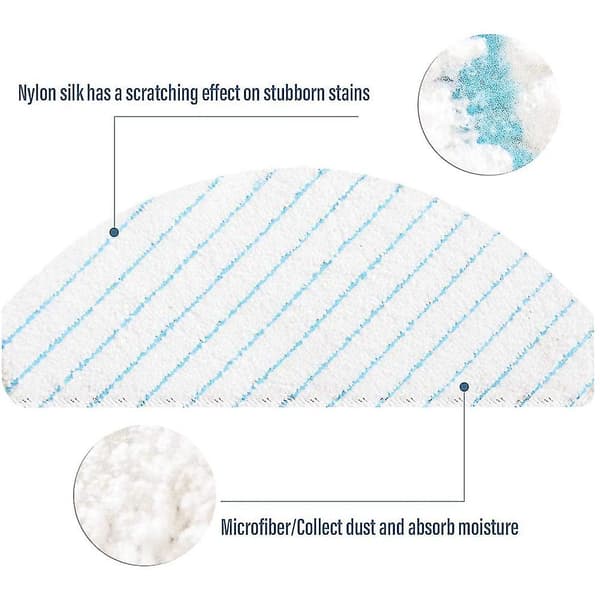 100 st Moppdynor För Ecovacs Deebot Ozmo T8 T9 Aivi N8 Pro+ Delar