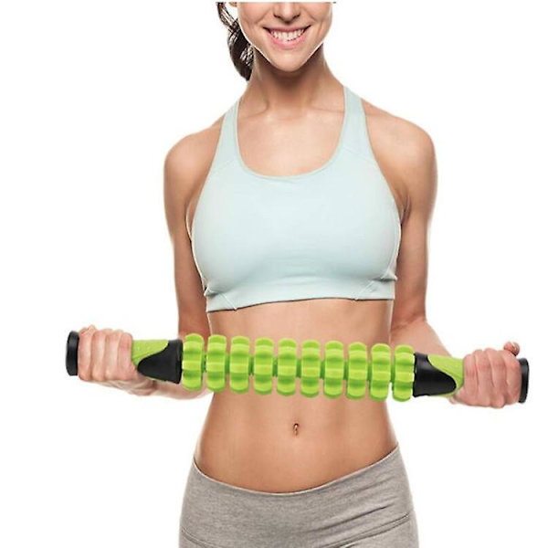 Massage Roller för ömma muskler - Djupvävnadsmassager och muskelrulle för fysioterapi och triggerpunktsavlastning för ben (18\" X 2\")