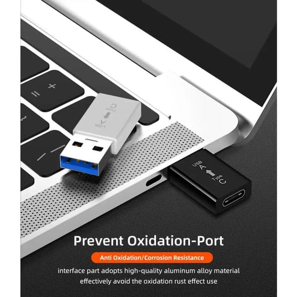 Universell typ-C-adapter för USB 3.0A-konverter OTG-adapter Thunderbolt 3 typ-C för Macbook Pro Air Samsung S10 S9 USB OTG (svart + vit?)