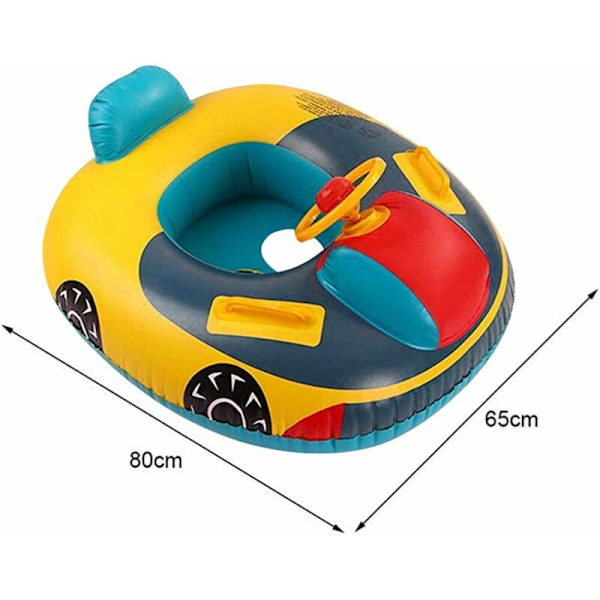 Triumph Baby Simring Barnuppblåsbara Båt Babysäte Barn Simträning Ratt Barn simleksaker, 1-5 år gammal