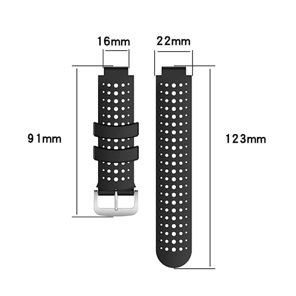 Universellt silikonarmband för Garmin Forerunner 220 230 235 620 630 735