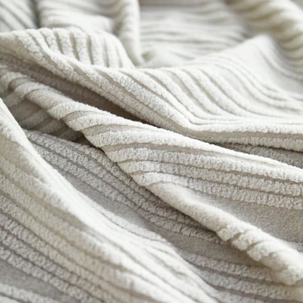 4-personers sofabetræk, elastisk jacquard-fløjl, tykt, elegant, skridsikkert (mørkegrå) etiket