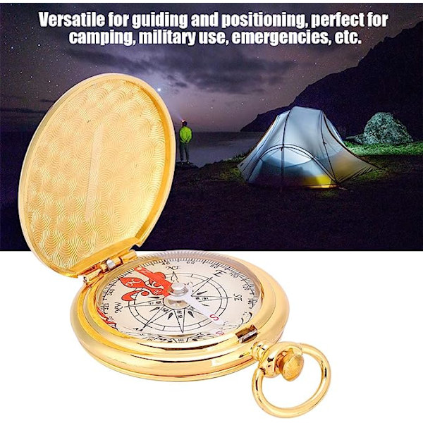 Mässing Kompass Fickur Camping Navigering Riktning