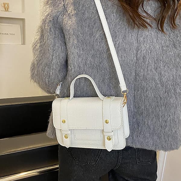 Fack Stor Flapover Crossbody-väska