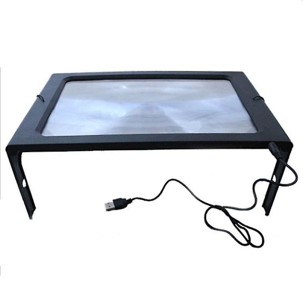 Stort, ultraljust, LED-förstoringsglas med antireflex och dimbara lysdioder (3 ljuslägen för att lindra ögonbelastningen) - perfekt för att läsa lite.