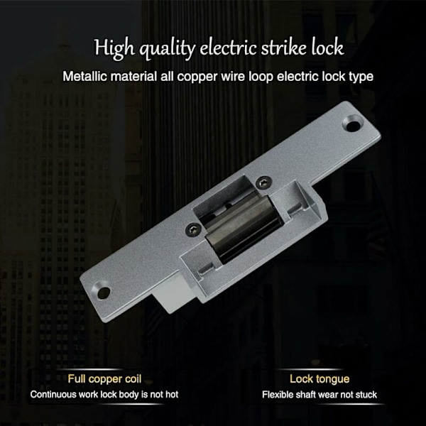 12V DC adgangskontrol Fail Safe NC smal elektrisk lås dør til adgangskontrol Power Locks (NC Lock, 150mm28mm)
