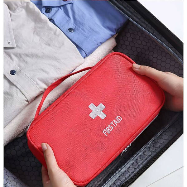 Piece Travel Ensiapukulaukku Mini Ensiapukki Lääketieteellinen Hätäpakkaus Kompakti Ensiapulaukku Ulkoilma Leirintä Vaellukselle (Vain Laukku)