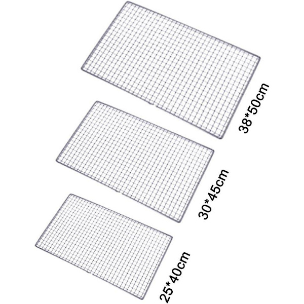Rostfritt Stål Grill med Utbytesgaller (30 X 45 cm som visas)