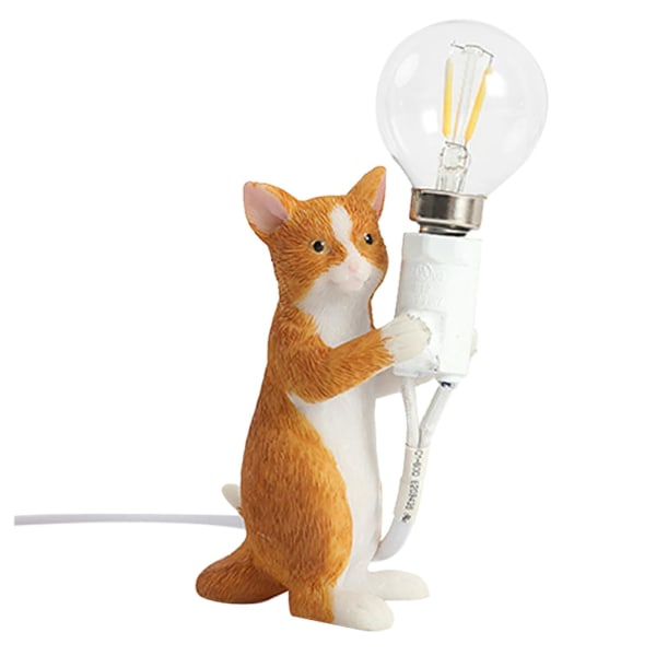 Creative Animal Skrivbordslampa Mini Cat LampA