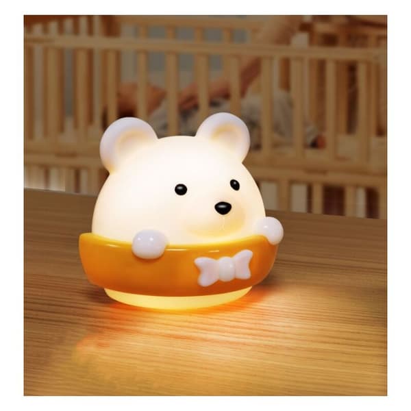 Fjärrkontroll LED nattlampa sovrum sovrum sovande baby amning med ögonskydd belyst bordslampa mjuk typ