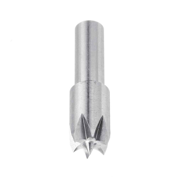 6mm ruostumattomasta teräksestä valmistettu luumunkukka-sormustin, etupää 8mm, sopii pienille puutuotteille