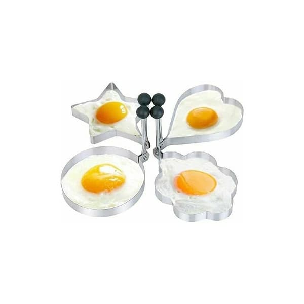 4 st stekpannor i rostfritt stål för hemmet