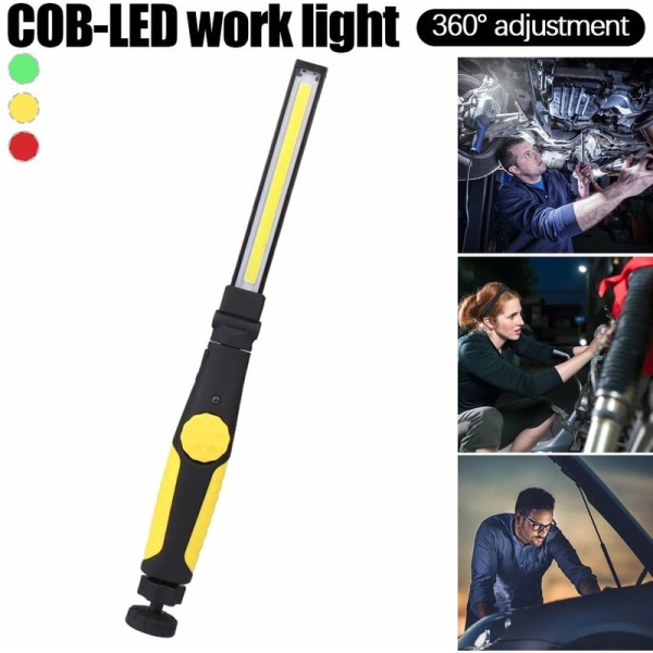 LED-arbetslampa Uppladdningsbar USB arbetslampa Trådlös bärbar inspektionslampa för hemmabruk i bilverkstaden