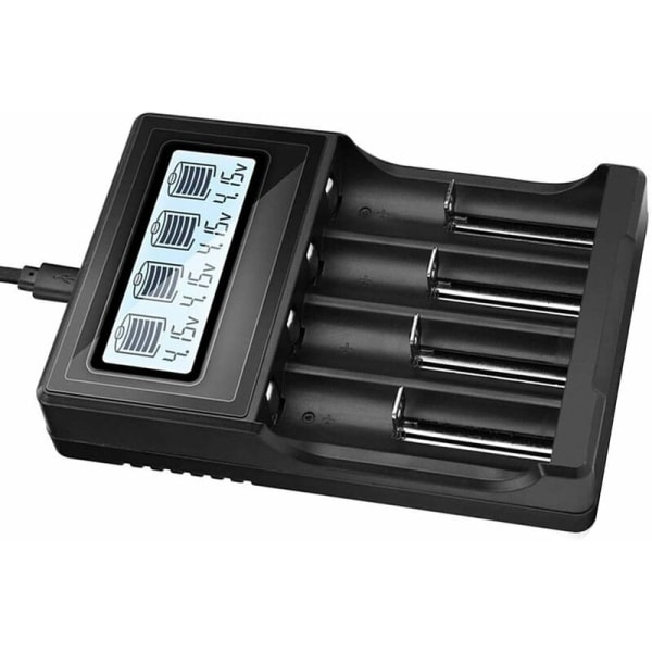 USB Universal Smart 18650 Batteriladdare med Automatisk LCD-display för Li-ion Ni-Mh/Ni-Cd LiFePO4 AA AAA AAAA C Batteri RCR123
