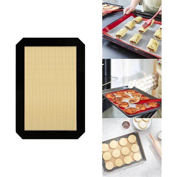 Silikonbakmatta Grillmatta Svart