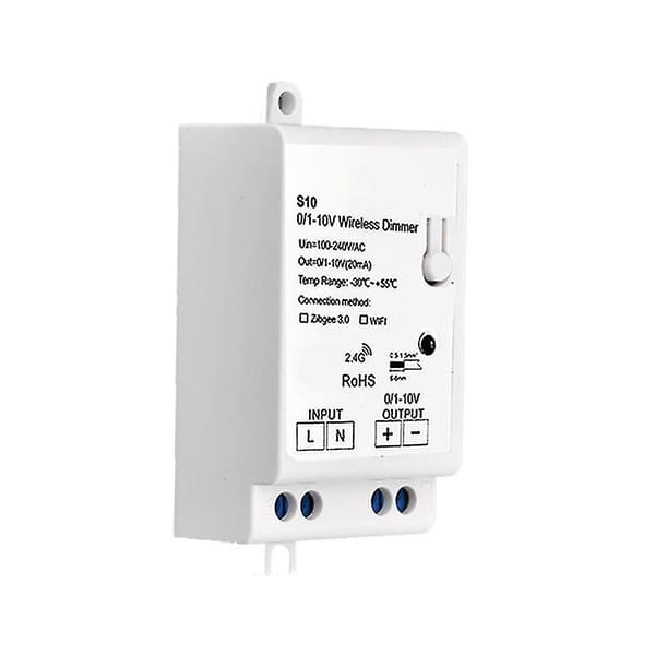 Ac100-240v Zigbee 0/1-10v Led Light Dimmer Controller Smart Life Tuya Control App för 0-10v Led Dim