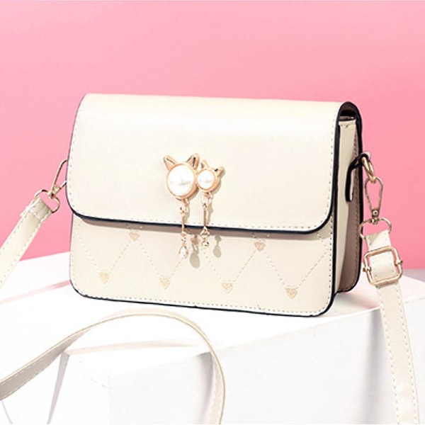 Vårens nya mode Axelväska version av Cat Head Single Shoulder Crossbody Bag Candy Color