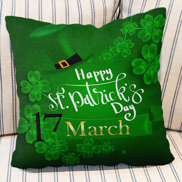 St. Patrick's Day Kuddeöverdrag för Hemmet - 'Survived Family' 
