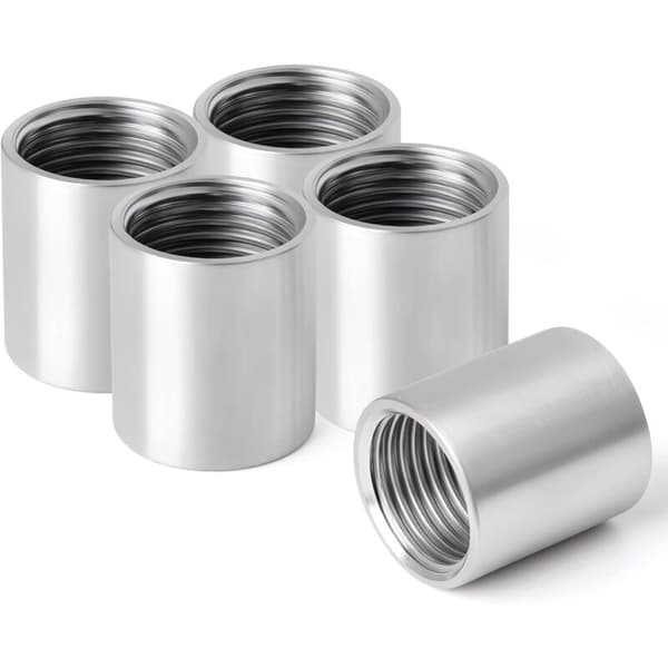 3/4\" rustfrit stål gevind hun lige fitting, 304 rustfrit stål lige forbindere, hun rørfittings, 5 stk. (DN20)