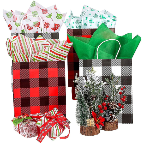 120 ark julpapper, presentpapper i olika design