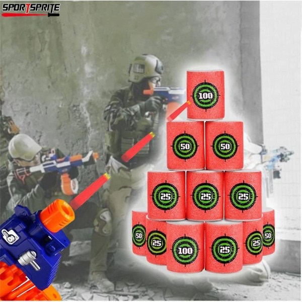 12-delade målburkar av mjukt skum för Nerf Guns Game