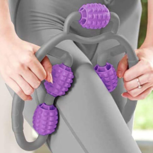 Hemma Benmuskelskumrulle Massagestav Lindra Efter Träningsträning Självmassager Lindra Smärta Facsia Djupvävnad Lila