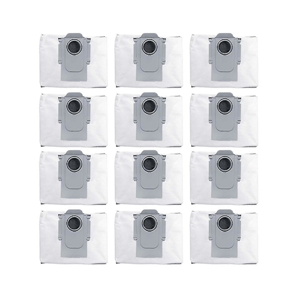 12 kpl T8 Plus G10s Pure/pro G20 Q5 -pölynimurin hiilisuodatinpussit - valkoinen