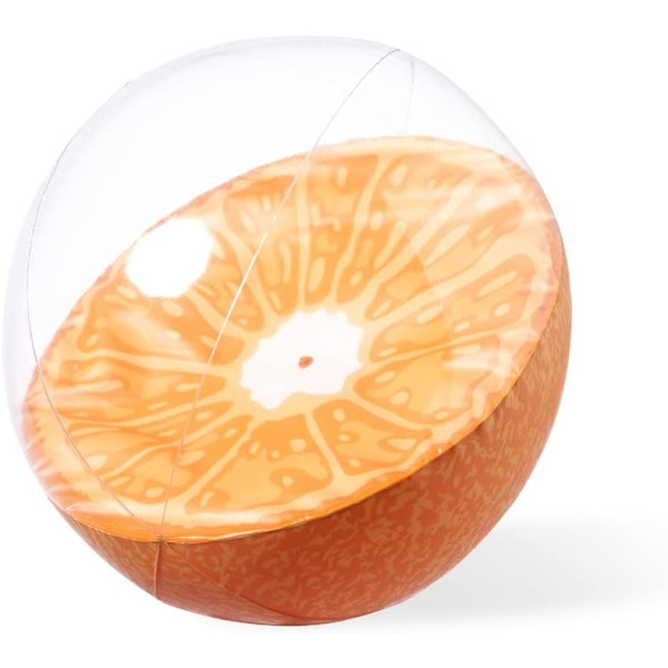 Fruktformad uppblåsbar strandboll orange